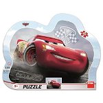 Puzzle cu Rama Dino Cars 3: Fulger McQueen 25 Piese, Dino