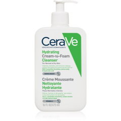 Crema de curatare spumanta si hidratanta  pentru fata - cu ceramide si acid hialuronic - ten nomal-uscat  - 473 ml, CeraVe
