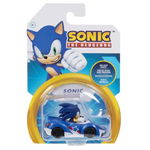 Figurina cu masinuta din metal 6cm Nintendo Sonic S5, Jakks