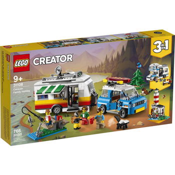 Lego creator vacanta in familie cu rulota 3in1 31108