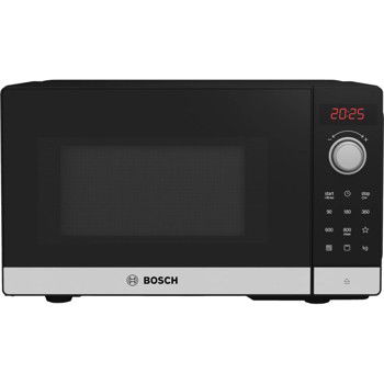 Cuptor cu microunde Bosch FEL023MS2, 800W, 20L, Afisaj digital, Sistem hidrolitic, Iluminare LED, Sticla neagra