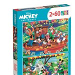 Puzzle Clementoni Disney Mickey Mouse si prietenii sai, 2 x 60 piese, Clementoni