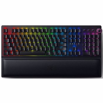 Tastatura Gaming Wireless Razer BlackWidow V3 Pro, Iluminare Chroma RGB, Bluetooth, Mecanica, Negru
