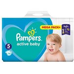 Scutece PAMPERS Active Baby Mega Pack nr 5, Unisex, 11-16 kg, 110 buc