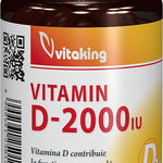 Vitamina D 2000 UI capsule Vitaking (Ambalaj: 90 capsule, TIP PRODUS: Suplimente alimentare, Concentratie: 2000 UI), Vitaking