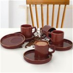 Set cești de cafea, Damson, 24x21x24 cm, Keramika
