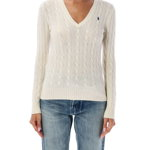 Ralph Lauren Kimberly V-neck cable knit sweater N/A