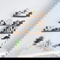 vidaXL Rafturi de expunere de perete 3 buc. stejar maro lemn prelucrat