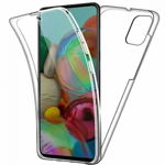 Husa Samsung Galaxy A41 360 Grade silicon fata TPU spate Transparenta