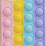 Husa Anti-Stress iPhone 12 mini roz/galben/albastru/violet, NoName