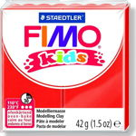 Masa plastica Fimo termo-rezistenta pentru copii, rosie, 42g, Fimo