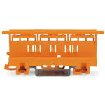 Suport sina omega pentru clemele 221 Series - 6 mm²; for DIN-35 rail mounting/screw mounting; orange, Wago