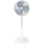 Ventilator cu picior Rowenta Essential+ VU4410, 3 viteze, diametru 40 cm, oscilatie automata, Alb