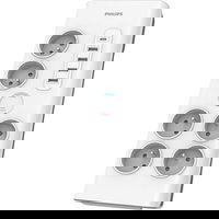 Prelungitor Philips, 6 x Schuko, Alb PHIL-SPN7060WA/60, Philips