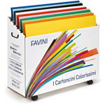 Display carton colorat 70x100 set 500 coli prisma favini 000 in culori asortate, Favini