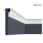 Cornisa decorativa pentru LED MD118, 200 X 7 X 2.7 cm, Mardom Decor , Mardom Decor