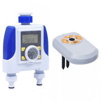 Programator electronic irigații, racord dublu, senzor umiditate