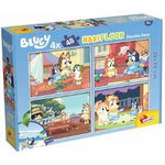 Puzzle de podea Bluey 2 In 1 Maxi 4x48 piese Lisciani N00000354, Intertoy Zone