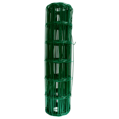 Plasă gard zincată plastifiată Europlast 0,6x10 m verde