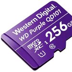 Purple 256GB Surveillance microSD XC Class - 10 UHS 1, WD