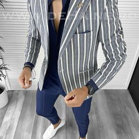 Sacou barbati in dungi slim fit B9178 E, 
