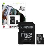 Card de memorie MicroSD Kingston Canvas Select Plus, 32GB, 100MB/s, cu adaptor, PNI