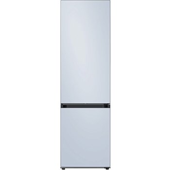 Combina frigorifica Samsung RB38A7C6C48/EF, Bespoke, 390 l, Clasa C, Total No frost, All-Around Cooling, Wifi SmartThings, Satin Glass Sky Blue