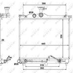 Radiator apa racire motor HYUNDAI I10 1.1 dintre 2008-2013