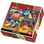 Puzzle Trefl 4 in 1, Familia incredibila II, 207 piese