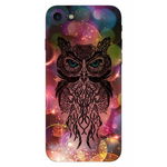 Husa Silicon Soft Upzz Print iPhone Se 2 ( 2020 ) ,model Sparkle Owl, Upzz Art