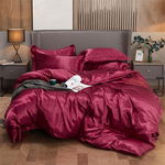 Lenjerie de Pat, Satin Palette PREMIUM, Burgundy, 