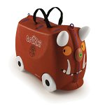 Masinute cu si fara pedale / Valiza pentru copii Ride-On Gruffalo Trunki, Maro, 46 cm