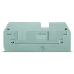 Step-down cover plate; 1 mm thick; only for 2-conductor 283-901 terminal block; gray, Wago