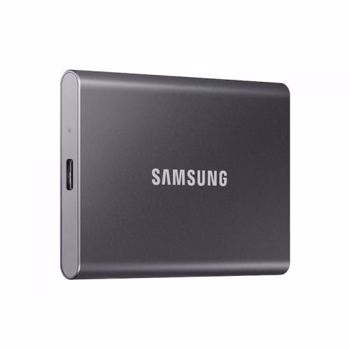 SSD extern Samsung T7 portabil, 500GB, USB 3.2, Titan Grey