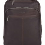 Accesorii Barbati Kenneth Cole Reaction Colombian Leather Single Compartment 150 Computer Travel Backpack BROWN