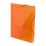Mapa din plastic, A4, portocaliu, cu elastic, VIQUEL Coolbox, VIQUEL