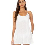 Imbracaminte Femei BECCA by Rebecca Virtue Breezy Basics Short Romper Cover-Up White