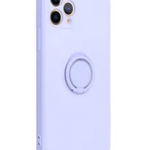 Husa compatibila cu Samsung Galaxy S20 FE, silicon, inel rotativ pentru prindere magnetica, interior din catifea, Violet, OEM