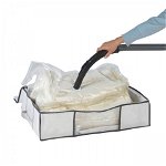 Cutie cu sac pentru vidat Vacuum Soft Box, Wenko, 65x50x15 cm, polipropilena/ polietilena, alb, Wenko
