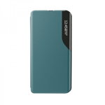 Husa Tip Carte Upzz Eco Book Compatibila Cu Xiaomi Redmi Note 9t, Piele Ecologica - Verde, Upzz