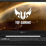 Notebook Asus TUF FX505GT, 15.6" Full HD, Intel Core i5-9300H, GTX 1650-4GB, RAM 8GB, SSD 512GB, No OS, Negru