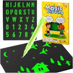 Set creativ plansa de desen si stilou UV cu lumina magica
