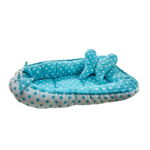 Baby Nest 2 Piese MyKids Stars Turquoise, MyKids