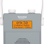 Radio portabil, TechniSat, DIGITRADIO 30, Bathroom FM si DAB +, Rezistent la apa, Bluetooth, 2W, Gri, TechniSat