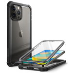 Carcasa 360 grade Supcase i-Blason Ares compatibila cu iPhone 14 Pro, Protectie display, Negru, Supcase