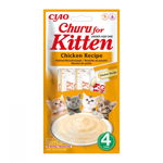 INABA Churu Kitten Chicken 4x14 g snack cremos pentru pisoi, cu pui, INABA