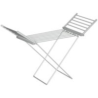 Uscator haine electric incalzit Homcom, pliabil, 144x53x96cm, Argintiu Uscator haine electric incalzit Homcom, pliabil, 144x53x96cm, Argintiu