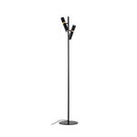 Lampadar glam negru EDGAR din metal 4x8W GU10, Viokef