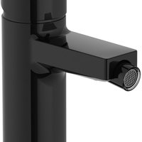 Baterie bideu Roca Naia A5A6A96CN0, marimea S, 152 mm, ventil, lucios, Negru titan, Roca