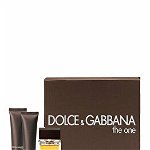 Set cadou Dolce & Gabbana The One for Men (Apa de toaleta 100 ml + After shave 50 ml + Gel de dus 50 ml), pentru barbati
